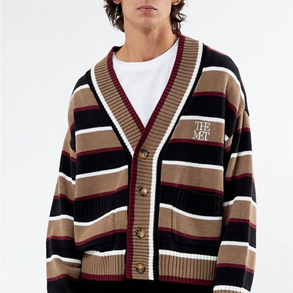 PacSun The MET Men’s Cardigan Sweater Size XL